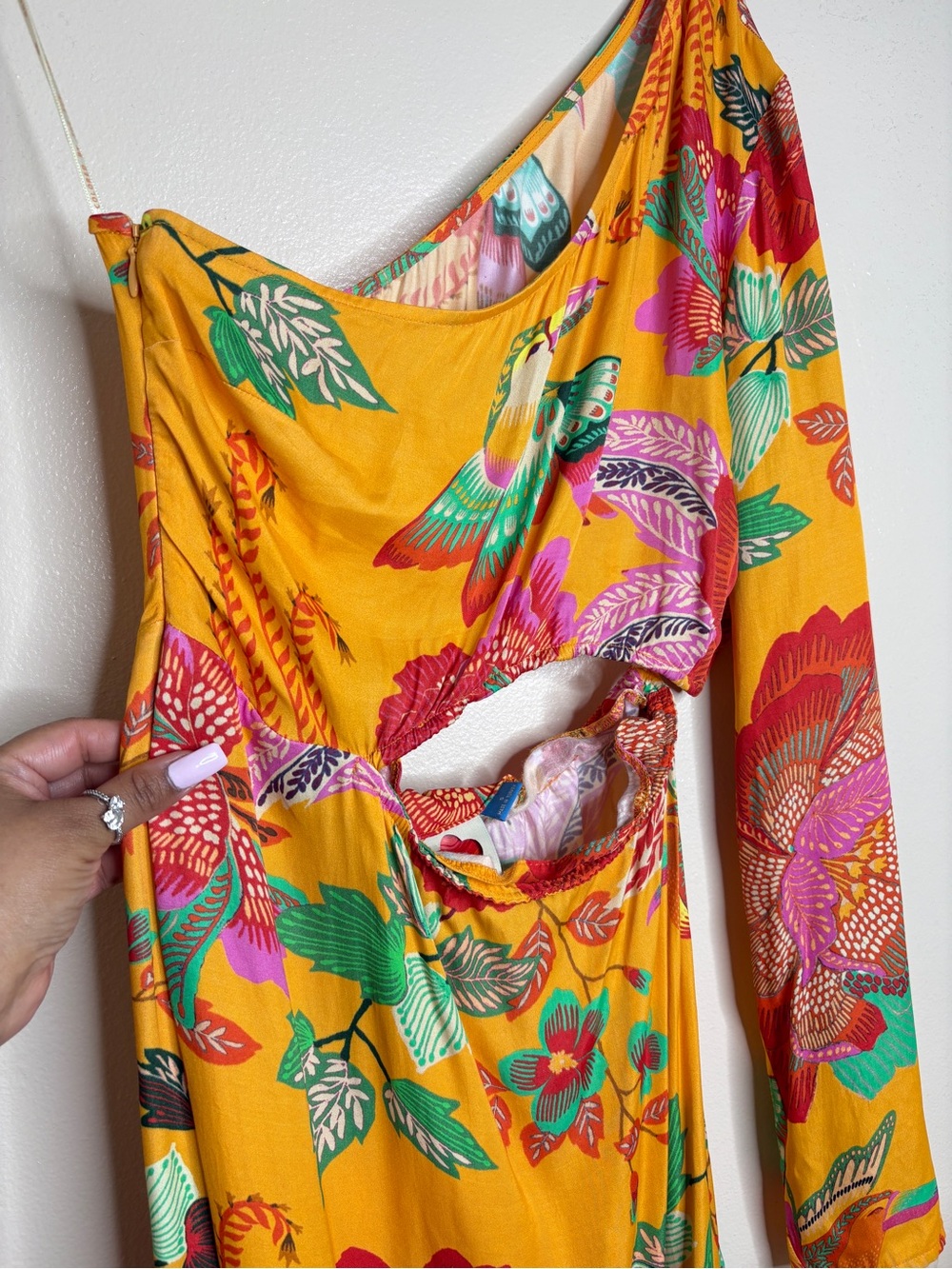 Farm Rio x Anthropologie Single-Shoulder Printed Maxi Dress - Picture 3 of 14